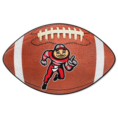 Fan Mats  LLC Ohio State Buckeyes Football Mat Brown