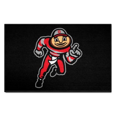 Fan Mats  LLC Ohio State Buckeyes Starter Mat Black