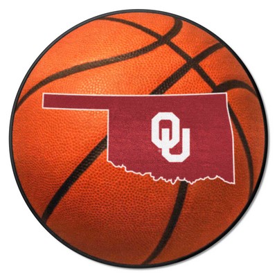 Fan Mats  LLC Oklahoma Sooners Basketball Mat Orange