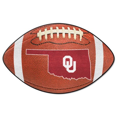 Fan Mats  LLC Oklahoma Sooners Football Mat Brown