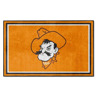 Fan Mats  LLC Oklahoma State Cowboys 4x6 Rug Orange