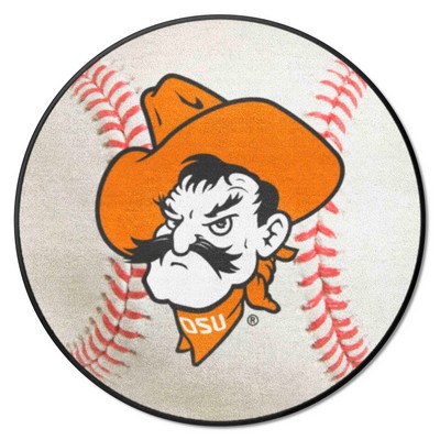 Fan Mats  LLC Oklahoma State Cowboys Baseball Mat White