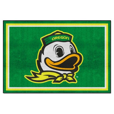 Fan Mats  LLC Oregon Ducks 5x8 Rug Green