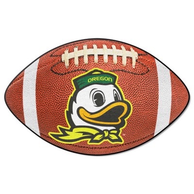 Fan Mats  LLC Oregon Ducks Football Mat Brown