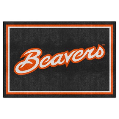 Fan Mats  LLC Oregon State Beavers 5x8 Rug Black