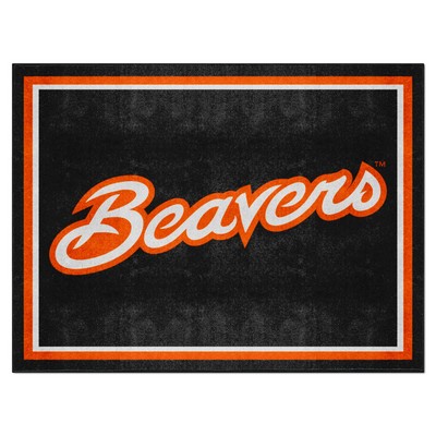 Fan Mats  LLC Oregon State Beavers 8x10 Rug Black