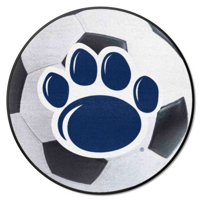 Fan Mats  LLC Penn State Nittany Lions Soccer Ball Mat White