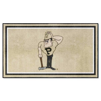 Fan Mats  LLC Purdue Boilermakers 3x5 Rug Gold