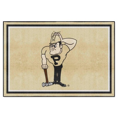 Fan Mats  LLC Purdue Boilermakers 5x8 Rug Gold