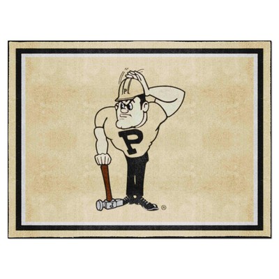 Fan Mats  LLC Purdue Boilermakers 8x10 Rug Gold