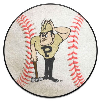 Fan Mats  LLC Purdue Boilermakers Baseball Mat White