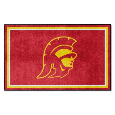 Fan Mats  LLC Southern California Trojans 4x6 Rug Red