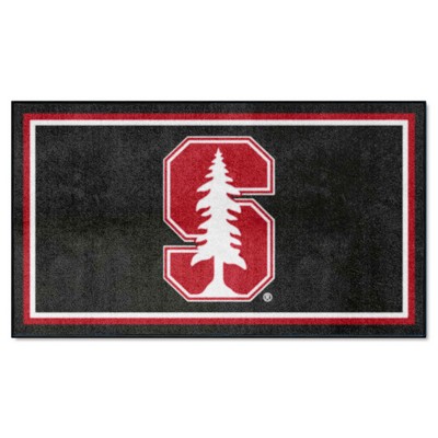 Fan Mats  LLC Stanford Cardinal 3x5 Rug Black