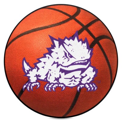 Fan Mats  LLC TCU Horned Frogs Basketball Mat Orange