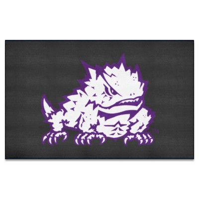 Fan Mats  LLC TCU Horned Frogs Ulti-Mat Black