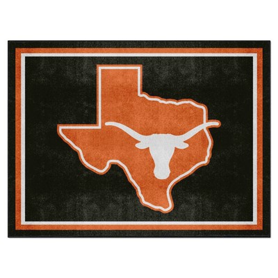 Fan Mats  LLC Texas Longhorns 8x10 Rug Black