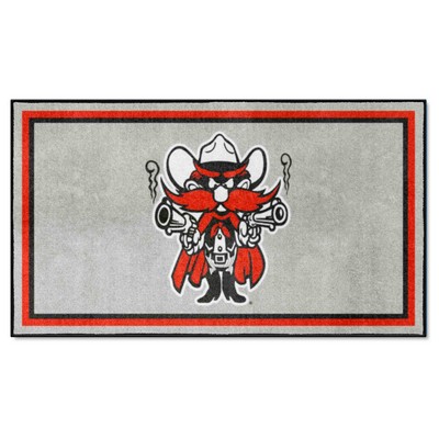 Fan Mats  LLC Texas Tech Red Raiders 3x5 Rug Gray