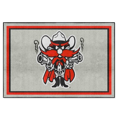 Fan Mats  LLC Texas Tech Red Raiders 5x8 Rug Gray