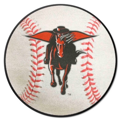 Fan Mats  LLC Texas Tech Red Raiders Baseball Mat White