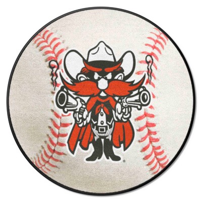 Fan Mats  LLC Texas Tech Red Raiders Baseball Mat White