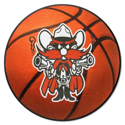 Fan Mats  LLC Texas Tech Red Raiders Basketball Mat Orange