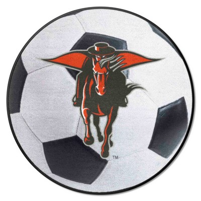 Fan Mats  LLC Texas Tech Red Raiders Soccer Ball Mat White