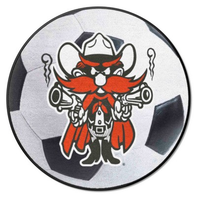 Fan Mats  LLC Texas Tech Red Raiders Soccer Ball Mat White