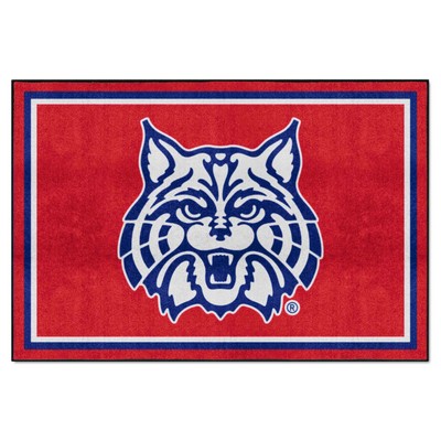 Fan Mats  LLC Arizona Wildcats 5x8 Rug Red