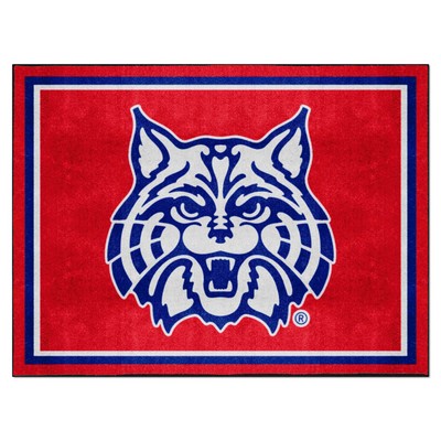 Fan Mats  LLC Arizona Wildcats 8x10 Rug Red