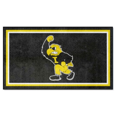 Fan Mats  LLC Iowa Hawkeyes 3x5 Rug Black