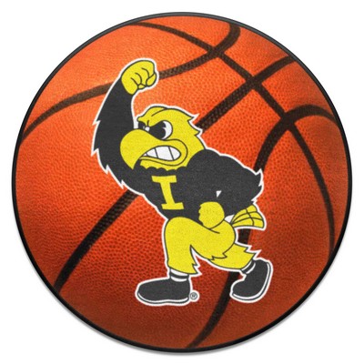 Fan Mats  LLC Iowa Hawkeyes Basketball Mat Orange