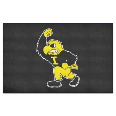 Fan Mats  LLC Iowa Hawkeyes Ulti-Mat Black