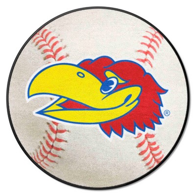 Fan Mats  LLC Kansas Jayhawks Baseball Mat White