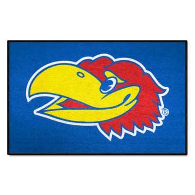 Fan Mats  LLC Kansas Jayhawks Starter Mat Blue