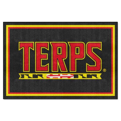 Fan Mats  LLC Maryland Terrapins 5x8 Rug Black