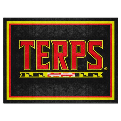 Fan Mats  LLC Maryland Terrapins 8x10 Rug Black