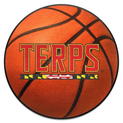 Fan Mats  LLC Maryland Terrapins Basketball Mat Orange