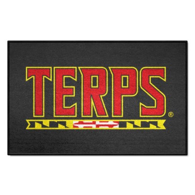 Fan Mats  LLC Maryland Terrapins Starter Mat Black