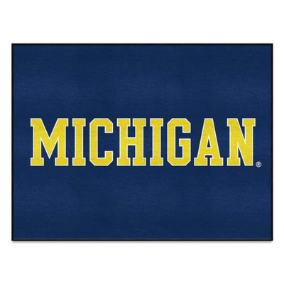 Fan Mats  LLC Michigan Wolverines All-Star Mat Blue