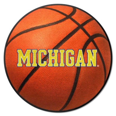 Fan Mats  LLC Michigan Wolverines Basketball Mat Orange