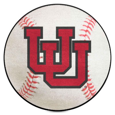 Fan Mats  LLC Utah Utes Baseball Mat White