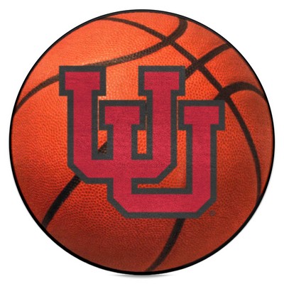 Fan Mats  LLC Utah Utes Basketball Mat Orange