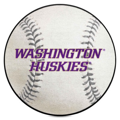 Fan Mats  LLC Washington Huskies Baseball Mat White