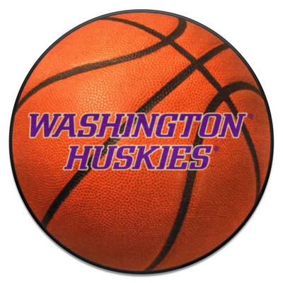 Fan Mats  LLC Washington Huskies Basketball Mat Orange