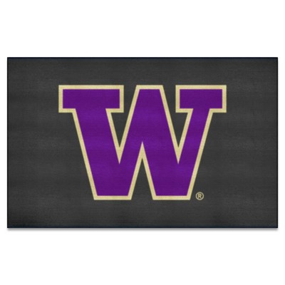 Fan Mats  LLC Washington Huskies Ulti-Mat Black