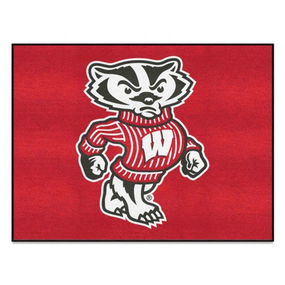 Fan Mats  LLC Wisconsin Badgers All-Star Mat Red