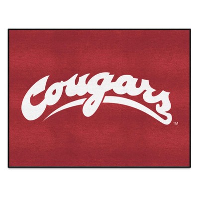 Fan Mats  LLC Washington State Cougars 8x10 Rug Red