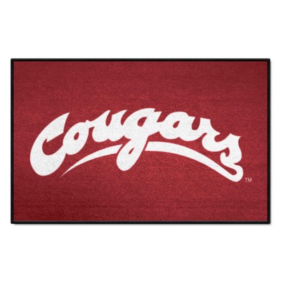 Fan Mats  LLC Washington State Cougars Soccer Ball Mat White