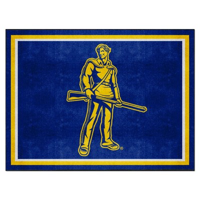 Fan Mats  LLC West Virginia Mountaineers 4x6 Rug Blue