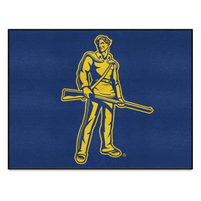 Fan Mats  LLC West Virginia Mountaineers 5x8 Rug Blue